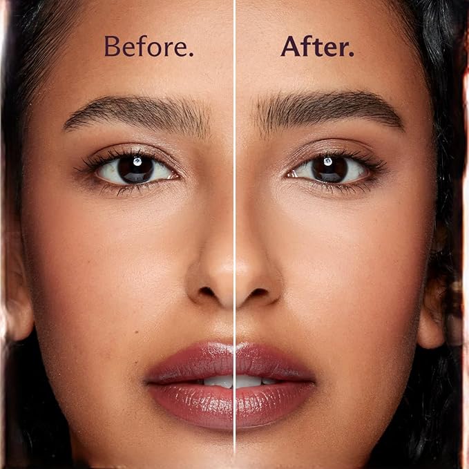 3-in-1 Brow Pencil - Vegan, Smudge-Proof, with Spoolie Brush and Clear Gel - Best Eyebrow Pencil for Fluffing, Filling, and Setting Brows, Dark Brown