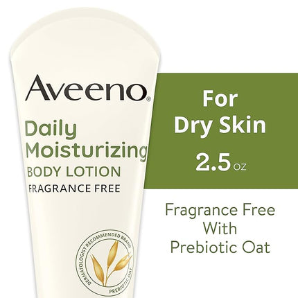 Aveeno Daily Travel Essentials Gift Set with Daily Moisturizing Lotion, Daily Moisturizing Body Wash, Calm + Restore Makeup Removing Wipes, & Calm + Restore Oat Gel Moisturizer, 4 items