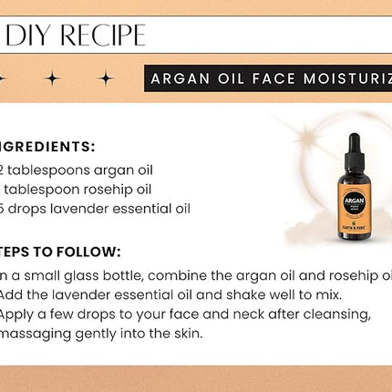 Earth N Pure Argan Oil for Hair Styling, Hair Growth, Hairfall Control - Natural and Therapeutic Grade 50 ml