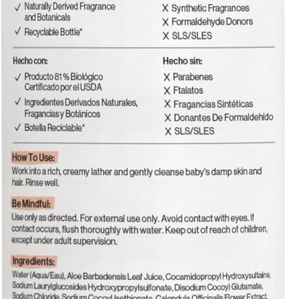 The Honest Company 2-in-1 Cleansing Shampoo Body Wash, Gentle Enough for Baby Dermatologist Tested Tear-free Hypoallergenic Disney’s Mickey Mouse Comfort Sweet Cream 10 fl oz