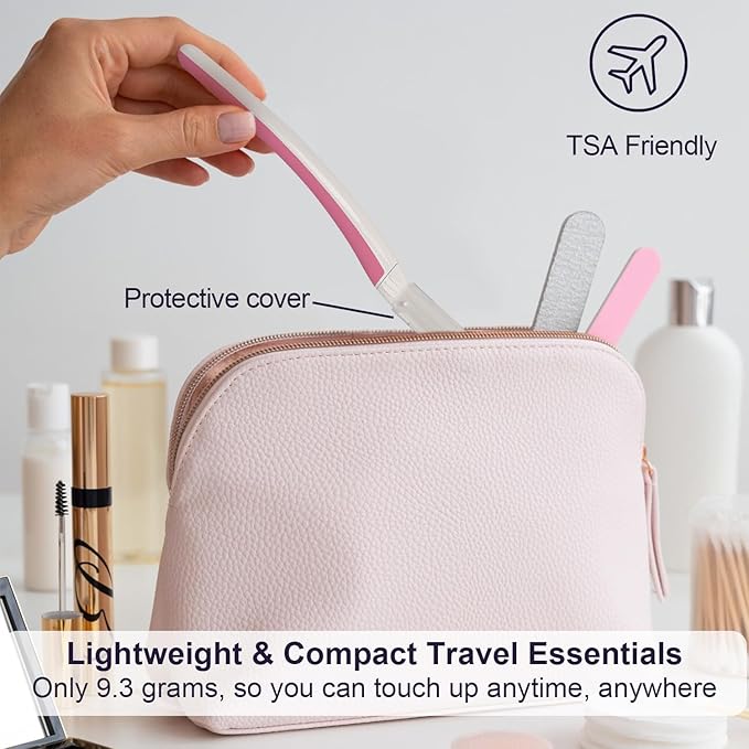 Dermaplane Razor for Women Face - Facial Razor for Women - Eyebrow & Face Razors, Exfoliating Microblades, Peach Fuzz Remover, Dermaplaning & Skin Care Tool, Travel Essentials, (12 pcs, Pearl Blush)