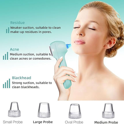 Face Scrubber Exfoliator,Facial Cleansing Brush Waterproof with LCD Screen,Blackhead Remover Vacuum with 5 Brush Heads,Face Spin Brush for Exfoliating, Massaging and Deep Pore Cleansing