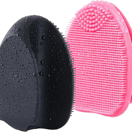 Soft Silicone Face Scrubber,Facial Cleansing Brush,Face Washing Bruhs for Deep Clean,Gently Exfoliator, Pore Cleansing, Blackhead Removing, Deep Scrubbing Brushes for All Kinds of Skins,2pack