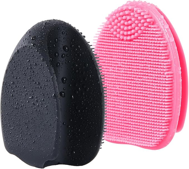 Soft Silicone Face Scrubber,Facial Cleansing Brush,Face Washing Bruhs for Deep Clean,Gently Exfoliator, Pore Cleansing, Blackhead Removing, Deep Scrubbing Brushes for All Kinds of Skins,2pack