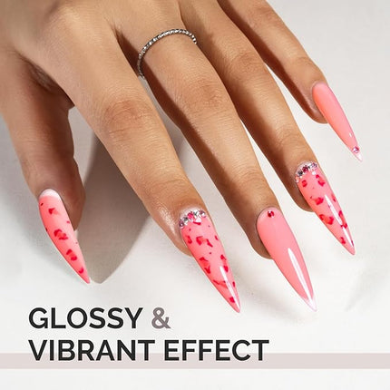 MelodySusie Neon Pink Gel Nail Polish,0.5fl oz Light Pink Soak Off UV LED Bright Pink Gel Polish Gift for Women Nail Art Manicure Salon DIY Nail Design Decoration at Home-1741