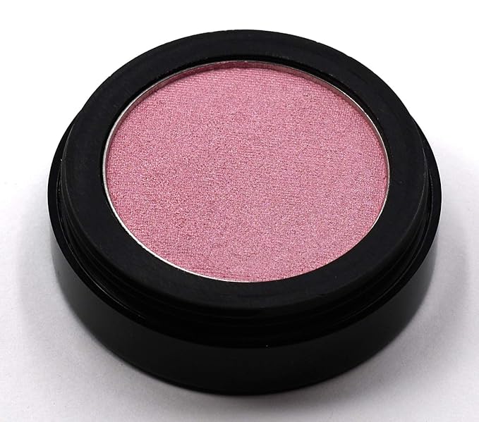 Pink Glow Satin Light Baby Pink Opal Sunkissed Shimmering Shimmer Pressed Powder Single Vegan Eyeshadow; Talc, Paraben & Cruelty Free