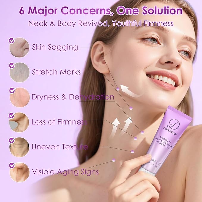 Firming Neck Cream for Crepey Skin Body Care Comfort,Moisturizing, Tightening Lotions Cosmetic Skin Care Skin & Repair for Women