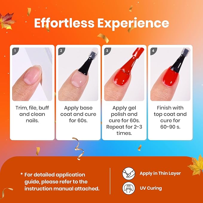 Beetles Burgundy Purple Gel Nail Polish Set - 6 Color Fall Dark Purple Maroon Mauve Plum Gel Polish Kit, Soak Off UV LED Nail Gel for Autumn Manicure Nail Art Gifts for Women