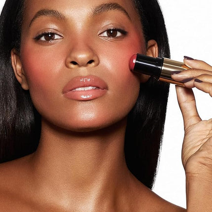 MAKE Beauty Heat Stroke Cream Blush Stick for Cheeks with Natural Hydrating Dewy Finish. Creamy Gel Blush Balm - Shade Spice, Deep Pink Nude Cheek Tint