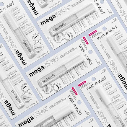 wet n wild Mega Clear Brow & Lash Mascara - Sculpts Brows, Defines Lashes, Conditioning with Soy Protein & ProVitamin B5, Primer & Top Coat, Cruelty-Free & Vegan - Clear