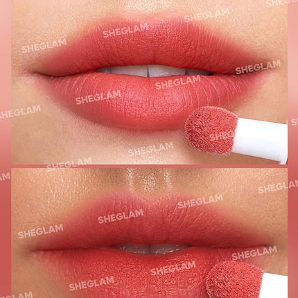 SHEGLAM Pout Pillow Cushion Lip Gloss Moisturizing Liquid Lipstick High Shine Finish Sponge Tip Applicator Non-Sticky Lip Glaze Party -Catching Z's