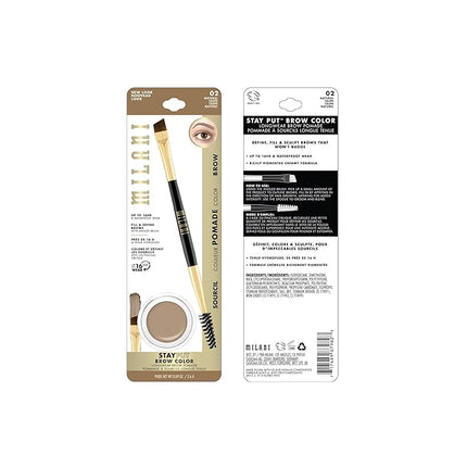 Milani Stay Put Brow Color - Natural Taupe (0.09 Ounce) Vegan, Cruelty-Free Eyebrow Color that Fills and Shapes Brows‚Ķ