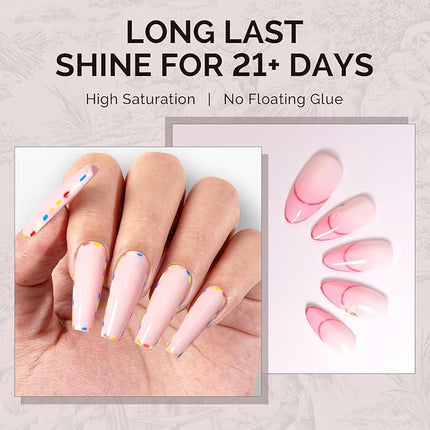 MelodySusie 0.5fl oz Light Pink Gel Nail Polish, Nails Soak Off UV LED Pastel Pink Gel Polish Gift for Women Nail Art Manicure Salon DIY Nail Design Decoration at Home-A2602