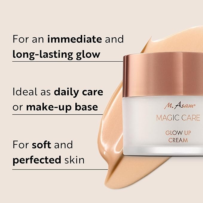 M. Asam MAGIC CARE Glow Up Cream (1.69 Fl Oz) - Light facial cream with immediate & long-term glow effect, skincare for fresh and youthful complexion, ideal as day care & as make-up base.