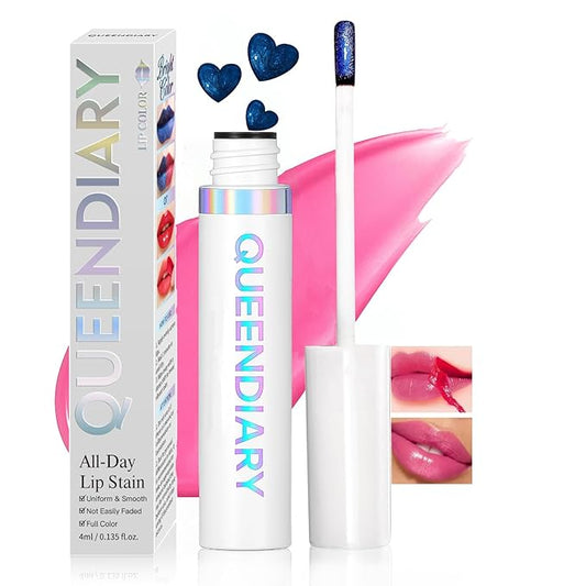 Lip Stain Peel off, Peel Off Lip Stain - Long Lasting Waterproof for Women, Non-stick Cup Lipstick Peel Off Highly Pigmented Not Faded Smudge-proof Liptint. (01 Beautiful Stain)