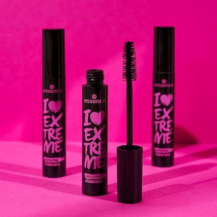 essence | I Love Extreme Volume Mascara (Pack of 1) | Flake Free, Intense & Dramatic Volume | Vegan & Cruelty Free