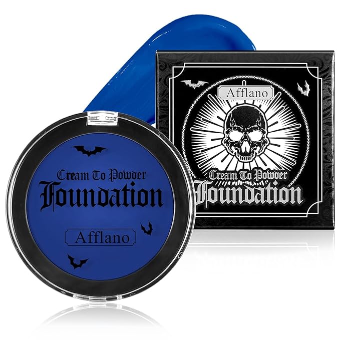 Blue Face & Body Paint Makeup Foundation, Professional Royal Blue Face Painting for Adults & Kids,Oil-Based Non-Toxic Cream Greasepaint for Halloween Makeup FX,Cosplay Costumes, Festivals,Smurf,Avatar