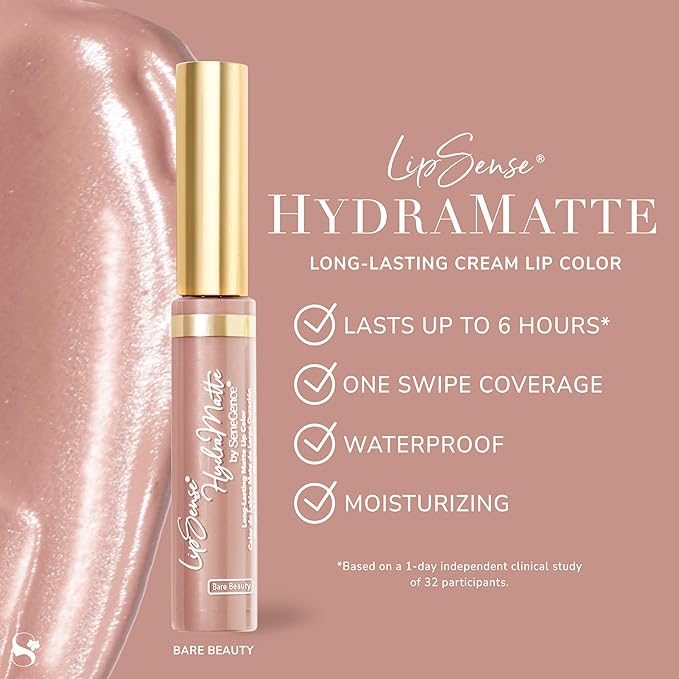 SeneGence LipSense HydraMatte Long-Lasting Liquid Lipstick – Up to 6-Hour Wear. Waterproof. Transfer-Proof Cream-to-Matte. Hydrating. Vegan. Alcohol-Free.