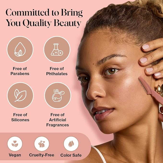 Kitsch Dermaplane Face Oil with Jojoba & Argan Oil – Hydrating Facial Formula for Dermaplaning Tool, Gua Sha & Razor Use – Irritation-Free Shave Oil for Soft, Radiant Skin – 2oz