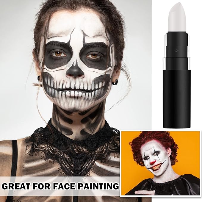 CAHIUYOA White Eye Black Stick for Sports,Professional Eyeblack Sports Football Baseball Softball White Eye Black Face Body Paint Stick Makeup