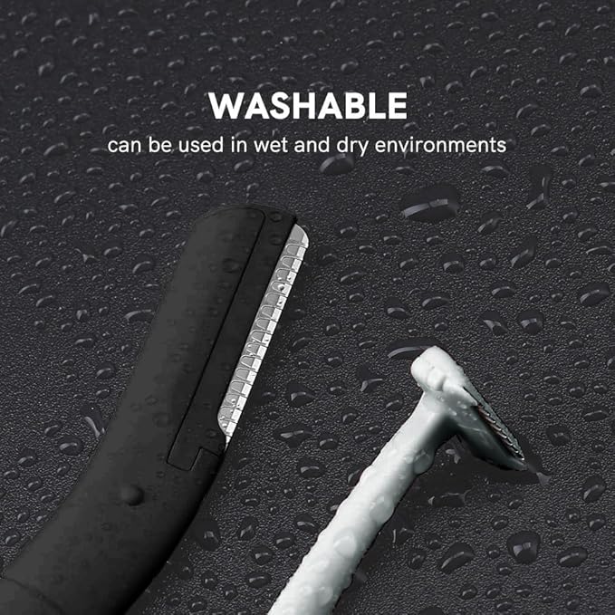 Eyebrow Razors for Men 6Pcs, Japanese Blades Precision Dermaplane Razors, Small Eyebrow Trimmer Set, Multipurpose Exfoliating Dermaplaning Tools for Peach Fuzz, Small Face Razors for Men and Women