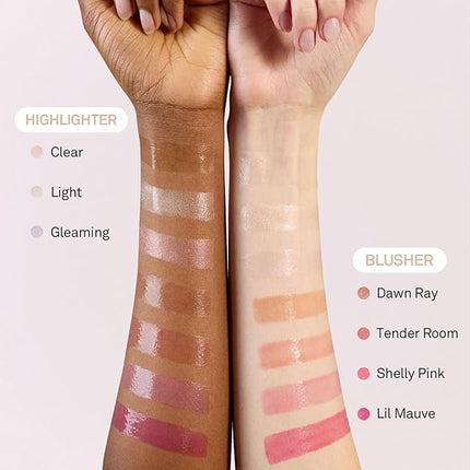 hince True Dimension Radiance Balm - Highlighter for Korean Glass Skin, Blush for Cheeks, Cream Blush, Contour Stick, Natural Glowy Look, Clean Makeup for Radiant Complexion, 10g (LIGHT, LT001)