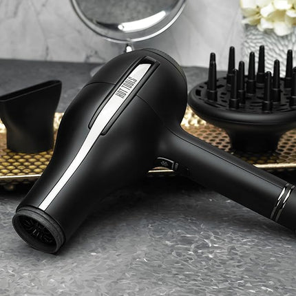 HOT TOOLS Pro Artist Black Gold Hair Dryer - Fast Drying with Even Heating for Less Damage and Dual Voltage, Travel Hair Dryer - 2000 Watts