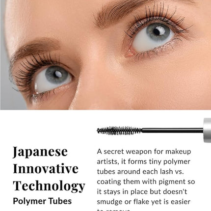 DHC Mascara Perfect Pro Double Protection, Water Resistant Lengthening Mascara, Tubing Technology, All-day wear, Black