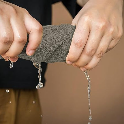 Softolle 100% Cotton Ring Spun Wash Cloths – Bulk Pack of Washcloths – 12x12 Inches – Wash Cloth for Face, Highly Absorbent, Soft and Face Towels (Taupe, 60 Pack)