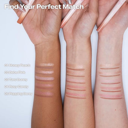 2aN Color Play Dual Liner | 2-in-1 Aegyo-sal & Shading Pencil | Long-Lasting Pearl & Matte Duo Liner for K-Idol Eye Makeup | Easy to Blend, All-Day Wear (0.006oz+0.02oz) (04 Rosy Candy)