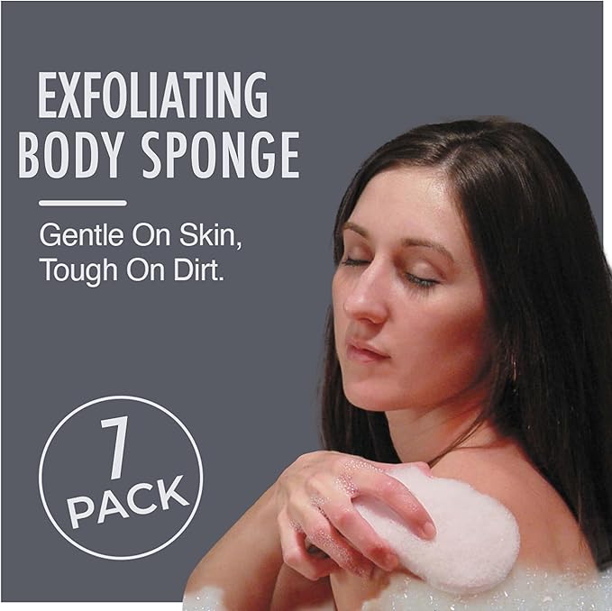 HartFelt Exfoliation Beauty Box Bundle with Body and Foot Scrub Exfoliating Bath Sponges and Magic-Stone Pedicure Scrubs