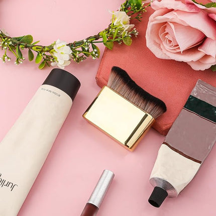 Self Tanning Brush, Self Tanner Applicator Blend Brush for Beauty Tan Bronzer, Foundation Makeup Spray Tan Blending Body Brushes for Face Leg(Gold)