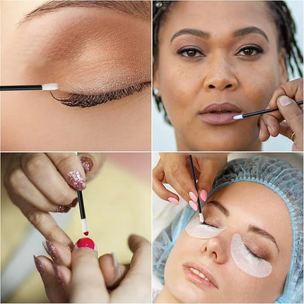 200 Pieces Disposable Lip Wands, Lip Brushes, Lipstick & Gloss Applicators Lint Free Makeup Applicator Brush Beauty Tool