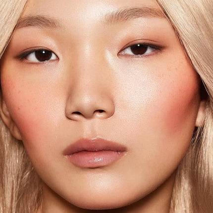 MAKE Beauty Heat Stroke Cream Blush Stick for Cheeks with Natural Hydrating Dewy Finish. Creamy Gel Blush Balm - Shade Spice, Deep Pink Nude Cheek Tint