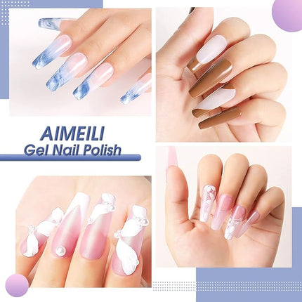 AIMEILI Nail Art Brushes Set Gel Polish Nail Art Design Pen Painting Tools, Dual-ended Nail Art Liner Brush Pen for Nail Gel Polish Painted Nail DIY Manicure Brush Kit