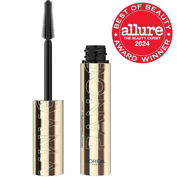 L'Oreal Paris Voluminous Panorama Mascara, Volumizing and Lengthening Mascara, Washable Longwear and Smudge Resistant Make Up, Black, 0.33 Fl Oz