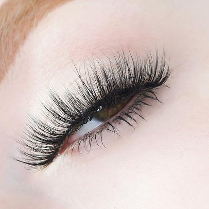 KARA BEAUTY Style L5 Hellalashes 8D Faux Mink Lashes Lightweight Synthetic Fiber in 8 Dimensional Layers K TOWN - Dramatic Flared, 1 Pair