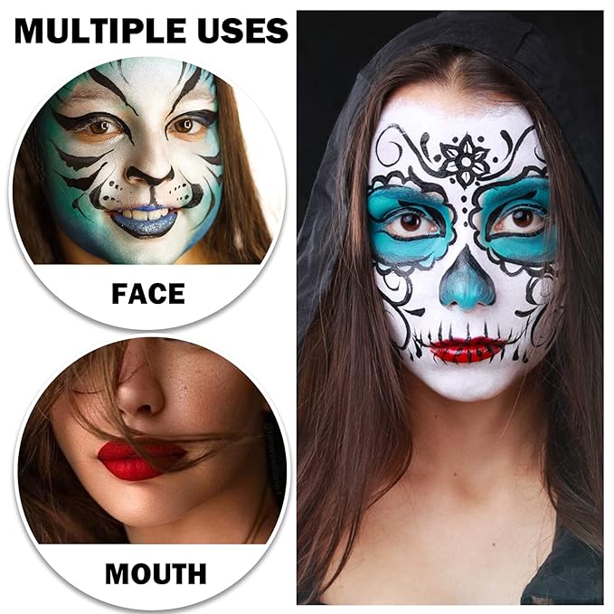 CAHIUYOA White Eye Black Stick for Sports,Professional Eyeblack Sports Football Baseball Softball White Eye Black Face Body Paint Stick Makeup