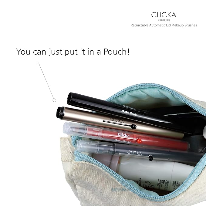 Retractable Automatic Lid Smuge Brush (Champagne Gold)