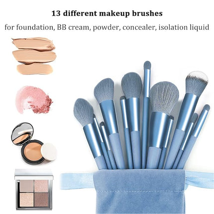 Makeup Brushes 22 Pcs Makeup Kit,Foundation Brush Eyeshadow Brush Make up Brushes Set (Blue, 22 Piece Set)