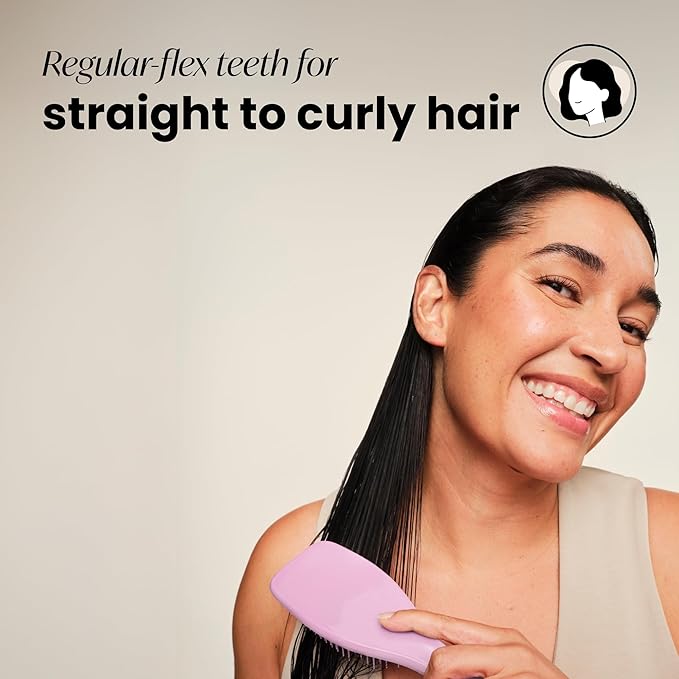 Tangle Teezer Ultimate Detangler Brush for Wet & Dry Hair, Eliminates Knots & Reduces Breakage for All Hair Types, Amazon Exclusive Rosebud
