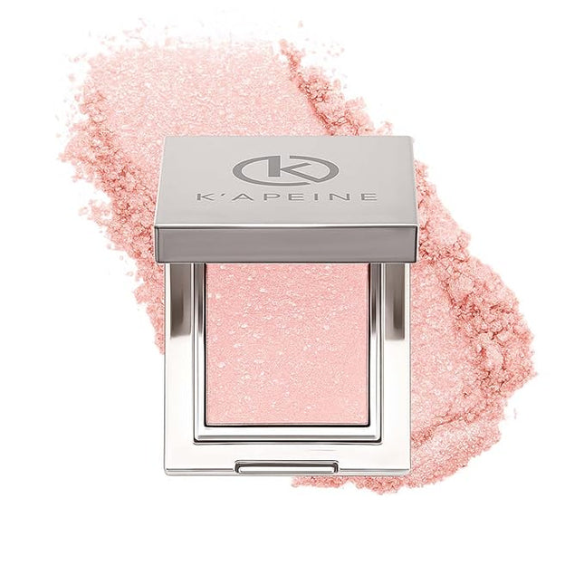 K'APEINE Single Glitter Eyeshadow,Light Pink Eyeshadow Palette Shimmer Eye Shade Ultra Shinny Highlighter Sparkling Makeup Palette Blendable Eyes Glitter for Everyday Special Occasions (0.141 oz)-04#