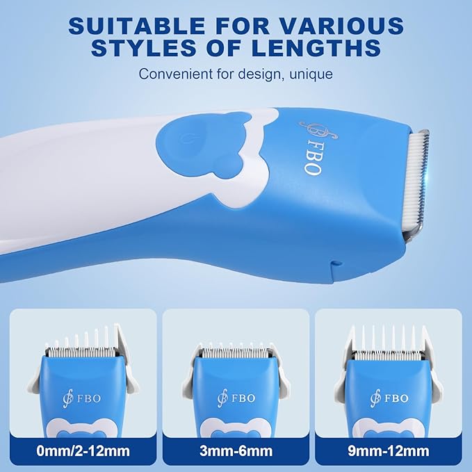 FBO Body Hair Trimmer Bikini Trimmer Electric Shaver - Rechargeable Electric Shaver - lPX7 Waterproof (Blue)