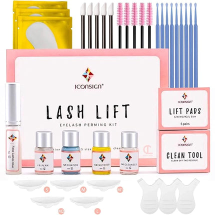 Lash Lift Kit - Upgraded for 2025 | Professional Instant Perming, Lifting & Curling for Eyelashes | Semi-Permanent Salon & DIY Home Use | Includes Eye Shields, Pads, and Accessories