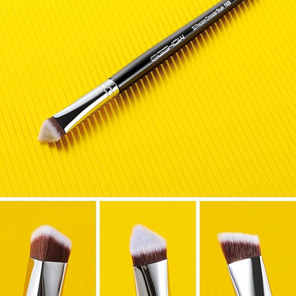 EIGSHOW Concealer Brush Under Eye, Small Triangle Brushes for Precise Coverage Dark Circles Blemishes Acne, Blending Cream and Liquid (F658)