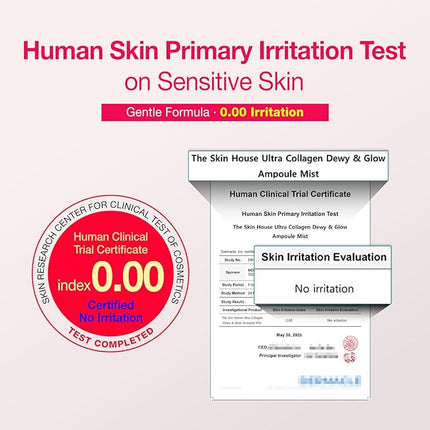 ULTRA COLLAGEN Glow Skin Duo Pack, Hydrating Ampoule Mist & Steam Cream Set, Retinol, Deep Moisture Collagen & Niacinamide, Winter Skincare Gift for Dry Skin, K-Beauty Moisturizing Glow Kit