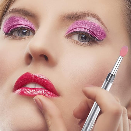 Lip Brush, 6PCS Silicone Lip Applicator Reusable Lip Mask Applicator, Silicone Retractable Lip Gloss Balm Applicator Eyeshadow Lip Scrub Brush Lip Applicators Disposable