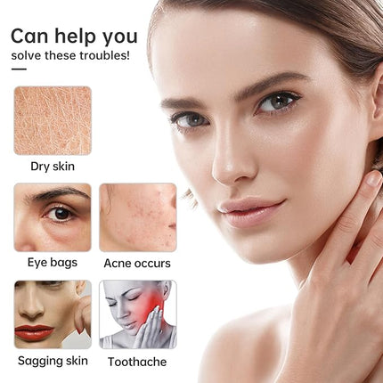 Upgraded Ice Facial Roller for Face and Eye Beauty, Gua ShaFacial Tools ,Neck Massage, Silicone Ice Mold,Self Care for Women