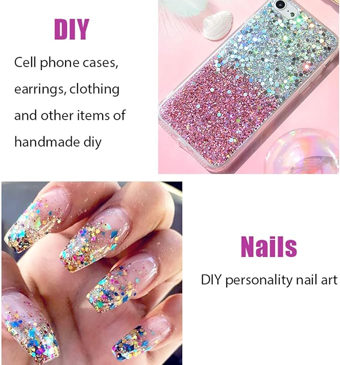 Chameleon Iridescent White Face Glitter,Color Changing Mermaid Body Glitter Gel,Chunky Glitter Face Paint,Sparkling Sequin for Face Body Hair,Halloween Festival Party Glitter Makeup,50ml