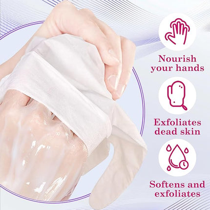 6 Pairs Hand Masks Moisturizing Gloves, Hydrating Hand Mask Moisturizer Gloves Care for Dry Cracked Hands, Smooth Long Lasting Soft Firming Hand Mask Gift Set for Men Women（E